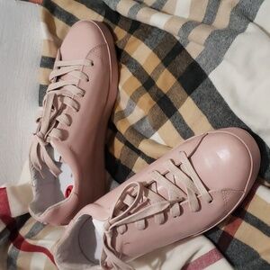 Rag and Bone dusty rose laces flat women's loafers sneakers size 10